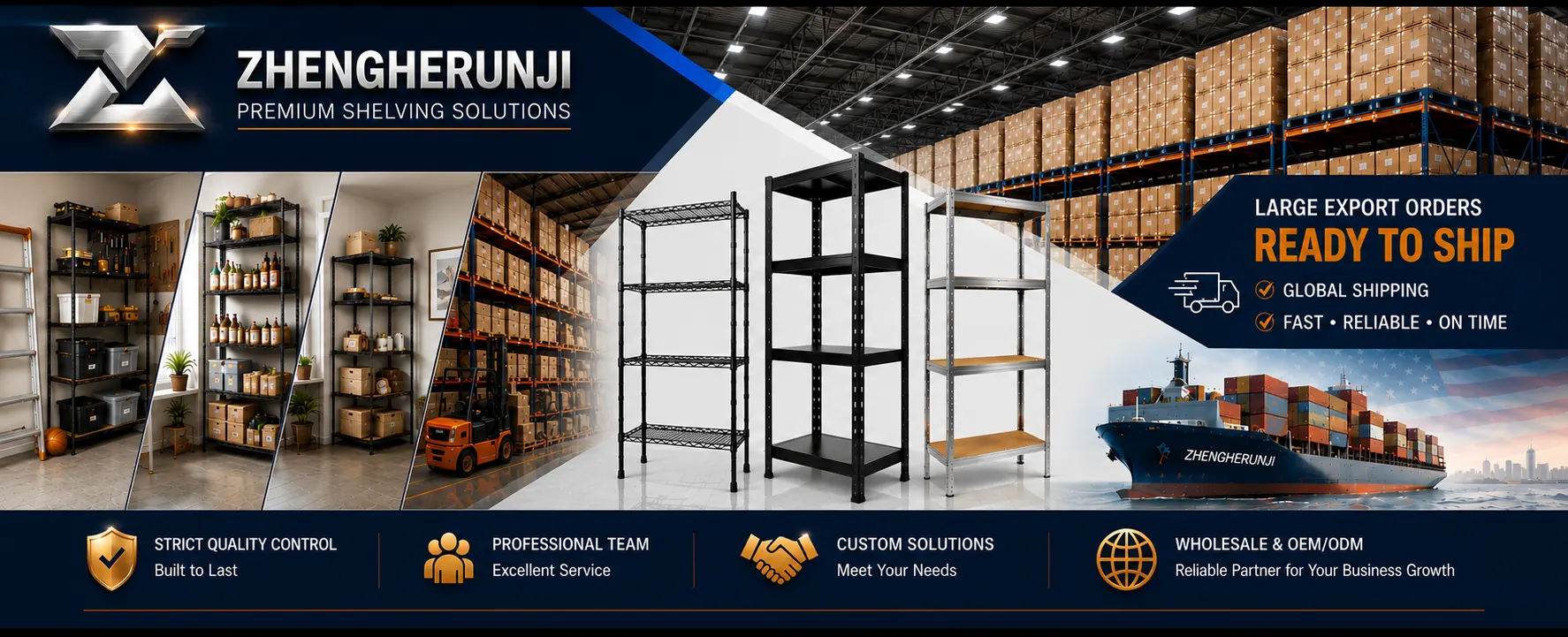 Wire shelving storage systems